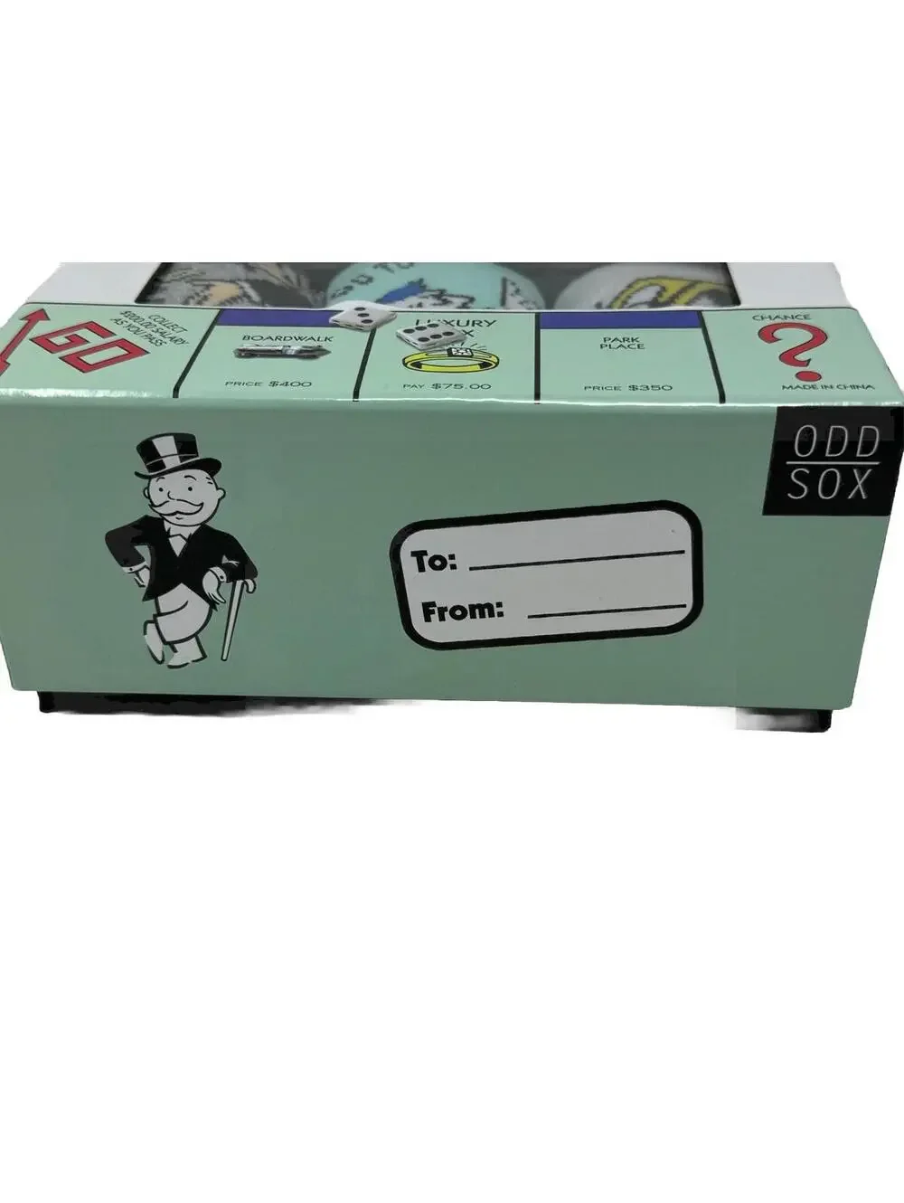 Odd Sox, Funny Crew Socks, Monopoly Board Game, Adult Large Men 8-12 Christmas - Picture 8 of 9